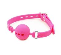 silicona boca gags Silicona boca abierta mordaza Bondage restricción mordaza transpirable sexo bola Sm Cosplay juguetes para parejas