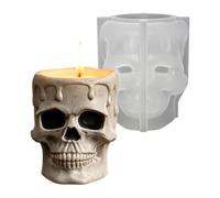 Silicona Candle Molds, Halloween 3D Epoxy Plaster Casting Tool, Candle Making Kit, Premium Flexible Tear-Resistant Silicone Molds, Highly Detailed Textured Resin Clay Casting Supplies For Wax