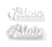 Silicona Casting Mold, Sea Theme Letters, Decor Crafting Silicona, Reutilizable Easy Release, Resina Epoxi, Concrete Cemento Making Tool for Beginners, Professionals