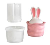 Silicona con forma de conejo fácil de usar para manualidades, decoración del hogar, conejos de silicona