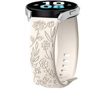 Silicona Correa para Garmin Approach S50/S42/S40/S12, 20mm Flower Deporte Brazalete Pulsera de Repuesto para Garmin Forerunner 570 42mm/55/158/165/245/645