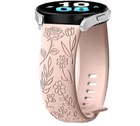 Silicona Correa para Garmin Venu 2 Plus/Venu Sq/Sq 2, 20mm Flower Deporte Brazalete Pulsera de Repuesto para Garmin Vivoactive 3/Vivomove 3/Style/Luxe/Trend/HR, Forerunner 245/645 Music