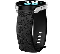 Silicona Correa para Garmin Venu 3/Venu 2/Vivoactive 4, 22mm Flower Deporte Brazalete Pulsera de Repuesto para Garmin Forerunner 570 47mm/970/255/265 Music