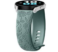 Silicona Correa para Garmin Vivoactive 6/5/3, 20mm Flower Deporte Brazalete Pulsera de Repuesto para Garmin Vivomove 3/Sport/Style/Luxe/Trend/HR,D2 Air X10/Bounce 2