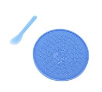 Silicona de Lamiendo T con, S Fácil de Lamer la Almohadilla con una Fuerte Taza Succión, Sagitario EY (Géminis Azul)