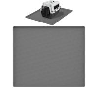Silicona Dog Mat, Pet Feeding Placemat, Waterproof Puppy Mat, Raised Edge Placemat with Sturdy and Non Slip Design for Maintaining a Tidy Area at Home, 19.69x23.62 Inches