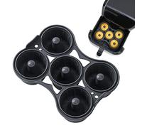 Silicona Donut Molds for Baking, 5-Cavity Donut Cake Pan, Reutilizable Supplies, Bagel Maker Air Fryer Accessories, Halloween Christmas Birthday Party Kitchen Postre Pastry Cookie, 8,27 x 6,3 x 2,36