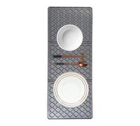 Silicona Drying Mat, Foldable Kitchen Counter, Multipurpose Heat-Resistant Pad, Drain Mat Tray for Cups, Bowls, Cookware, Easy to Clean and Store, 24.02x10.04x0.16 inches