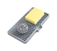 Silicona Drying Mat, Sink Protector Pad, 9,8 pulgadas Square, Heat Resistant Silicone, Anti-Spill Edge Design, Waterproof Counter Dryer for Bathroom RV Dorm Camping Faucet Area
