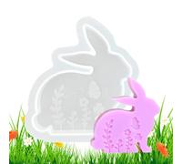 Silicona Easter Mold - Bunny Casting Mold | Handmade Candle And Chocolate Moulds, Smooth Inner Wall For DIY Soap, Jelly, Plaster, Ornaments Craft Art, Spring Celebration Baking