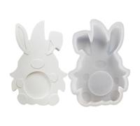 Silicona Easter Mold, lindo dibujos animados Bunny Gnome Design, flexible material no tick, resistente al calor, Di Y Crafting Tool, perfecto para velas y decoraciones de decoración
