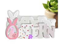 Silicona Easter Molds, Bunny Egg Baking Forms, 19 x 2,15 x 6,8 cm Reusable Mold with Easy Release, Candle Soap Clay Resin Mold, Spring Holiday Craft Tool for Home Arts