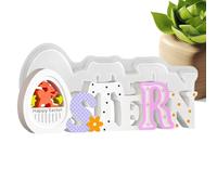 Silicona Easter Molds, Bunny Egg Baking Forms, 19 x 2,15 x 6,8 cm Reusable Mold with Easy Release, Candle Soap Clay Resin Mold, Spring Holiday Craft Tool for Home Arts