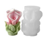 Silicona floral tallada en 3D multiusos para jabón de resina epoxi, elastómero, suministros de fundición de flores