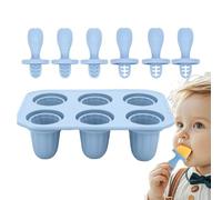 Silicona Ice Pop Molds, Cake Pop Tray, Reutilizable Easy Release Design, 6 Grid Postre Maker for Home Summer Party, 12 x 10 x 8,1 cm, 4,72 x 3,94 x 3,19 pulgadas, 1 juego