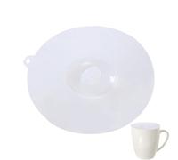 Silicona Lids - Clear Silicone Cup Covers Lids | Dustproof Coffee Mug Covers For Water Cups, Hot And Cold Drinks, Reusable Food Grade Siliconee Suction Seals For Home, Office And Travel