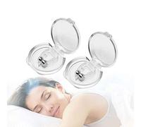 Silicona magnética antirronquidos Dejar de roncar Clip de nariz Ayuda para dormir Apnea Guard Apto para mujeres y hombres (4pcs)