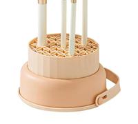 Silicona Makeup Brush Cleaner Bowl - Portable Washing Dish With Drying Holder, Multifunctional Scrubbing Pad, Handy Cosmetic Tool Container, Gentle Bristle Cleaning Aid | For Daily Routine Bathroom S