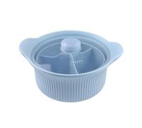 Silicona Microwave Steamer | Food Grade Compartment Cooker Bowl | Vegetable Steamer For Oven Air Fryer Food, Veggie, Brócoli, Pasta, Soup, Seafood & Home Kitchen Cooking