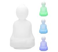 Silicona Mindfulness Breathing Buddy 4-7-8 Luz de respiración guiada de meditación visual con 3 modos de color 3.5 x 3.1 x 6.7 pulgadas, ralentiza tu aliento calma tu mente para el estrés para adultos