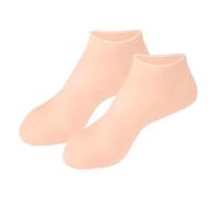 Silicona Moisturizing Socks, Breathable Spa Foot Care Sleeves, U-Shape Heel Cover Design, Soft Gel Lining for Hydration, 1 Pair, Ideal Present for Family, Friends & Self-Care Occasions