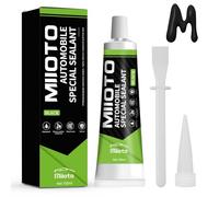 Silicona Negra,Silicona Liquida,Sili cona Negra para Coche, Sellador Faros | Curado Rápido, Resistencia a Altas Temperaturas, Adecuado para Carrocerías, Ventanas, Techos y Otros Componentes -100ml (B)