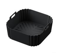 Silicona para Airfryer NA230 para Cosori 5,5 - 6,2 L, resistente al calor | Reutilizable, apto para lavavajillas, antiadherente para superficie, 22,5 cm de ancho, diseño gris, duradero