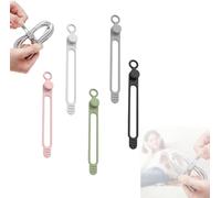 Silicona para Cables, Bridas de Silicona para Cables Organizadores Reutilizables para la Organización de Cables Organizador Elástico Multiusos para Agrupar y Sujetar Cables (5PCS)