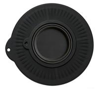 Silicona para cubierta a prueba de salpicaduras para tazón mezclador de 4.5 a 5 cuartos de galón con cuenco plegable, material seguro, color negro (A)