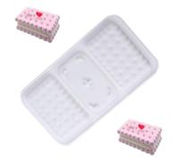 Silicona para galletas | Formas cuadradas tridimensionales de pastelería - caramelos reutilizables | Para fiestas, para casa, para cocina, para restaurantes, galletas, chocolate, pasteles, pudín y