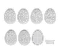 Silicona para huevos, conejos, diseños de atmósferas, luz adecuada para soportes y manualidades navideñas, moldes de lámpara de huevos