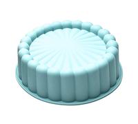 silicona para tartas, pastel clásico girasol, redondo antiadherente silicona para hornear acanalado, pastel Charlotte silicona para brownie, tarta, flan, pan, hornear 7.67 x 2.4 pulgadas