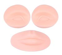 Silicona Piel de Práctica 3d para Cejas, 2 Juegos para Principiantes | Beige, Imita la Textura la Piel Grosor Fino, Uso Personal o Salón, Ligera y Realista