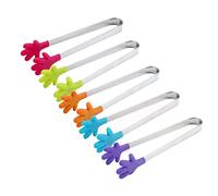 Silicona Pinzas Forma Mano, Mini Silicona Pinza Azúcar, Mini Silicona Pinza Hielo, 5PCS Mini Pinzas Multifuncionales Alimentos Mini Pinzas Cocina Gadgets para Bar Boda BBQ Fiesta