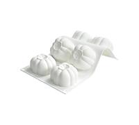 Silicona Pumpkin Baking Pan - 6 compartimentos Cake Shape Not Tick for Chocolate Muffin Cupcake | Varios forma de silicona para pasteles de gelatina de Halloween