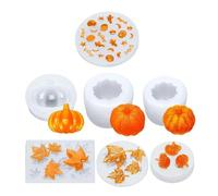 Silicona Pumpkin Molds, Easy Release Tool with Maple Design, Holiday Craft