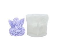 Silicona reutilizable para manualidades, diseños angélicos decorativos de rosa, fácil de desmoldar, suministros de silicona