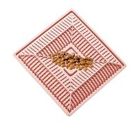 Silicona Slow Feeding Mats - 7.87 x 7.87in Slow Feeder Cat Bowl | Slowfeeder Cats Bowls with Suction Cups | No Slip Feeding Mat with Dispenser for Eating Indoor Outdoor