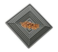 Silicona Slow Feeding Mats - 7.87 x 7.87in Slow Feeder Cat Bowl | Slowfeeder Cats Bowls with Suction Cups | No Slip Feeding Mat with Dispenser for Eating Indoor Outdoor