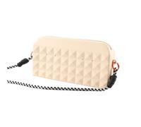 Silicona Small Makeup Bag, Make Up Storage, Zippered Silicone Toiletry Pouch, 9.06x1.81x4.13 Inches, for Weekend Trips, Daily Commuting and Long Distance Travel, , riferimento alla