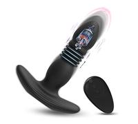 Silicona telescópica Màssàggiatóre próstata con 10 modos de telescópico + masaje, Vibràtóre Plüg Bütt Vibrànte, Màssàggiatóre Eléctrico Inalámbrico Portátil, 100% impermeable