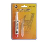 Silicona térmica 7g en jeringa + espátula, ideal para sellado, reparación y aislamiento en electrónica y manualidades.