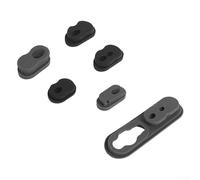 Silicona USB C Dust 6-Pack Gris Negro Silicona Impermeable USB