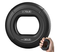 Silicone Adjustable Hand Grip Ring - 78.5mm Diameter 75g For Finger Wrist Strength - Force Arm Muscle Trainer For Men Women - Rehabilitation Exercise Equipment