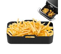 Silicone Air Fryer Liners - Air Fryer Silicone Baking Tray | Square AirFryer Mat Pot Basket Liners | Reusable Pot Oven Liner Baking Tray for Roasting, Oven, Microwave | AirFryer Silicône Bâking Trays