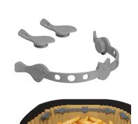 Silicone Air-Fryer Magnet Set - Parchment Paper Holder Clips, Non Stick Heat Resistant Grip System, Kitchen Cooking Baking Support Tool, Restaurant Camping Picnic Use, Food Preparation Liner