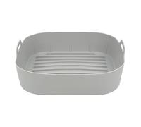 Silicone Air Fryer Mats, Reusable Non Stick Liners for Basket with Food Grade Silicone, Square Inserts with Flexible Design for Microwave Oven Cooking Vegetable Dishes Pizza Sausage Bacon Snack Cake H