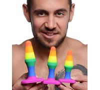 Silicone Anal Trainer Set - Rainbow
