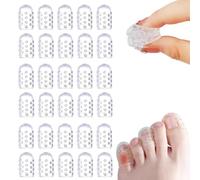 Silicone Anti-Friction Toe Protector, Gel Breathable Toe Covers for Men Women, Soft Clear Little Toes Separators Caps for Blisters,Calluses,and Corns