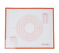 Silicone Baking Mat Non Slip | 19.7x23.6 Inch Pastry Mat for Dough Rolling/Pizza Making/Cookie Cutting | Fiberglass Reinforced, Non Stick, Easy Maintain Kitchen Tool (Red)